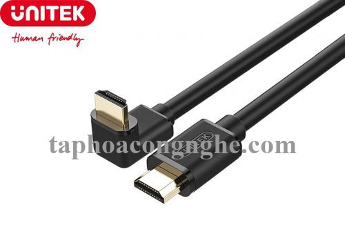 Unitek 29059 Y-C1010 1.4 5M Màu Đen Một Đầu Vuông Góc 90 Độ Cáp Hdmi 30029059